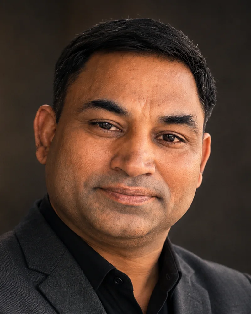 Portrait of Dr. Rohit, Co-Founder, Director and Chief Technology Officer of AARHIT Systems